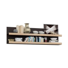 Полка навесная арт.24.192.12 фасад МДФ сонома/каркас ЛДСП венге 1668х266хh500мм ПЛ-003