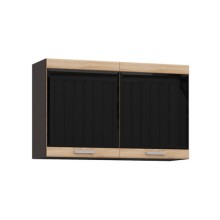 Полка навесная арт.24.192.7 фасад МДФ сонома/каркас ЛДСП венге 1112х382хh702мм АН-002