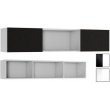 Тумба подвесная арт.24.193.14 фасад МДФ венге глянец/каркас ЛДСП белый 1600х346хh330мм ТБ-006