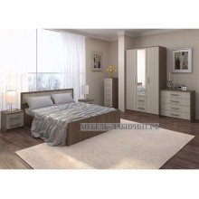 Модульная спальня арт.24.20 ЛДСП ясень шимо светлый/ЛДСП ясень шимо темный