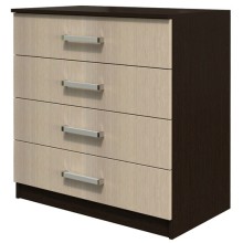 Комод арт.24.20.2 ЛДСП дуб беленый/венге 800х430хh816мм