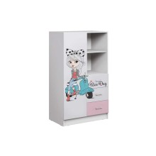 Комод арт.24.203.8 фасад ЛДСП белый фотопечать/каркас ЛДСП белый 800х400хh1300мм