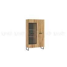 Шкаф-стекло арт.24.205.7 ЛДСП дуб крафт 800х346хh1398мм Нэнси loft