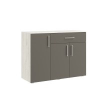 Комод арт.24.206.2 ЛДСП графит/дуб крафт белый 1202х446хh908мм