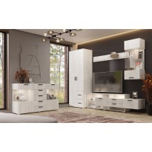 Гостиная арт.24.21 ЛДСП дуб крафт белый  