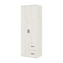 Шкаф 2-х. дв. арт.24.21.7 ЛДСП дуб крафт белый 800х510хh2236мм