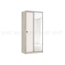 Шкаф-купе 2-х. дв. арт.24.24.4 фасад ЛДСП кашемир/каркас ЛДСП дуб крафт серый 1000х600хh2200мм. Альянс