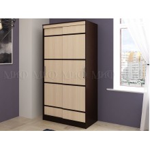 Шкаф-купе 2-х. дв. арт.24.25.3 ЛДСП дуб беленый/венге 1140х604хh2216мм