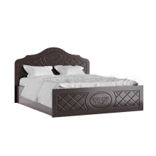 Кровать 2-сп. арт.24.29.1 (1400х2000) МДФ шоколад/ЛДСП венге 1550х2037хh1150мм. 