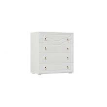 Комод арт.24.29.3 фасад МДФ белый матовый/каркас ЛДСП белый 805х446хh991мм. 