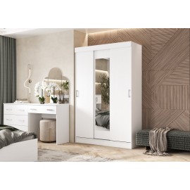 Шкаф-купе 3-х. дв. арт.24.30.4 ЛДСП белый 1300х520хh2016мм Басямиф