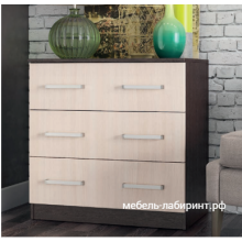Комод арт.24.30.1 ЛДСП дуб беленый/венге 800х430хh816мм