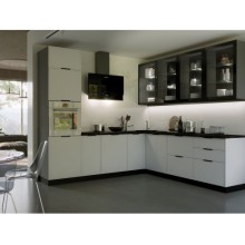 Модульный кух.гарнитур арт.24.33.7 фасад МДФ холст белый/каркас ЛДСП белый,графит Стоимость кухни от 40 000 до 100 000 руб (индивидуально комплектуется по размерам заказчика)