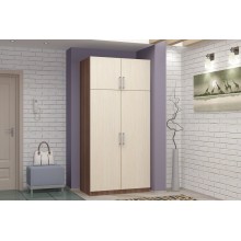 Шкаф 2-х. дв. арт.24.35.1 ЛДСП дуб беленый/венге 900х520хh2016мм  