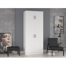 Шкаф 2-х. дв. арт.24.35.3 ЛДСП белый 900х520хh2016мм  