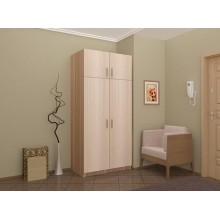 Шкаф 2-х. дв. арт.24.35.2 ЛДСП ясень шимо светлый/темный 900х520хh2016мм  