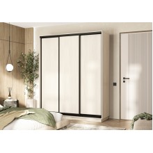 Шкаф-купе 3-х. дв. арт.24.39 ЛДСП дуб крафт белый 1800х600хh2200мм Тринити new
