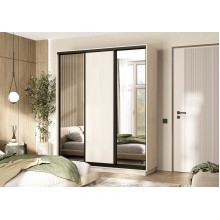 Шкаф-купе 3-х. дв. арт.24.39.3 ЛДСП дуб крафт белый 1800х600хh2200мм Тринити new