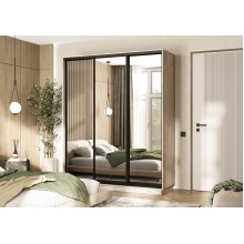 Шкаф-купе 3-х. дв. арт.24.39.5 ЛДСП дуб крафт серый 1800х600хh2200мм Тринити new