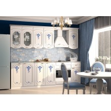 Кух.гарнитур 2.0м. арт.24.40 фасад ЛДСП белый матовый/каркас ЛДСП белый 