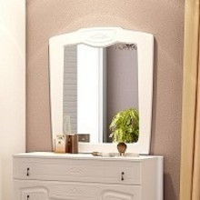 Зеркало навесное арт.24.5.4 МДФ белый глянец 700хh800мм