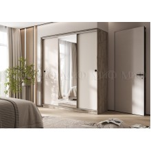 Шкаф-купе 3-х. дв. арт.24.51.6 фасад ЛДСП кашемир/каркас ЛДСП дуб крафт серый 2000х600хh2200мм. Альянс