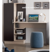 Стол письменный арт.24.53 ЛДСП дуб беленый/венге 1450х500хh1350мм сборка универсальная