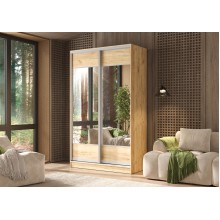 Шкаф-купе 2-х. дв. арт.24.61 фасад ЛДСП дуб крафт/каркас ЛДСП дуб крафт 1350х600хh2244мм Тринити 9