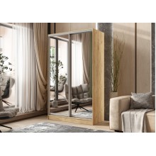 Шкаф-купе 2-х. дв. арт.24.61.1 фасад ЛДСП дуб крафт/каркас ЛДСП дуб крафт 1350х600хh2244мм Тринити 7