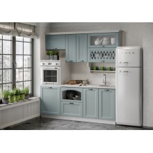 Кух.гарнитур 2.0м. арт.24.63.3 фасад МДФ шарли бриз/ЛДСП белый комп.№3