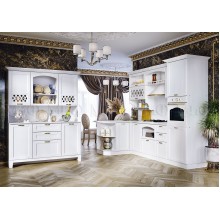 Модульный кух.гарнитур арт.24.63.7 фасад МДФ белый текстурный/каркас ЛДСП белый Стоимость кухни от 40 000 до 100 000 руб (индивидуально комплектуется по размерам заказчика)