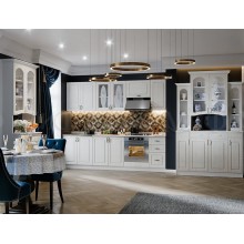 Модульный кух.гарнитур арт.24.69.18 МДФ сандал матовый/ЛДСП белый Стоимость кухни от 40 000 до 100 000 руб (индивидуально комплектуется по размерам заказчика)