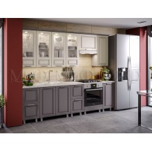 Модульный кух.гарнитур арт.24.69.19 фасад МДФ серый дым софт,графит софт/каркас ЛДСП белый,графит Стоимость кухни от 40 000 до 100 000 руб (индивидуально комплектуется по размерам заказчика)