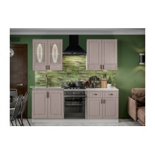 Кух.гарнитур 1.6м. арт.24.69.3 МДФ мускат/ЛДСП белый  (800м+800 2щ.) столешница антарес,кастилло комп. №2