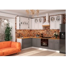 Модульный кух.гарнитур арт.24.69.7.1 МДФ белый снег софт/графит софт/ЛДСП белый Стоимость кухни от 40 000 до 100 000 руб (индивидуально комплектуется по размерам заказчика)