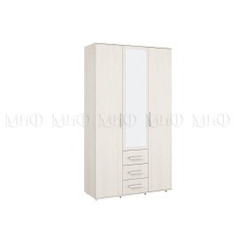 Шкаф 3-х. дв. арт.24.7.4 фасад ЛДСП сандал/каркас ЛДСП сандал 1200х470хh2120мм Белла