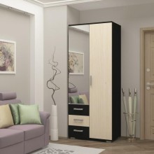 Шкаф 2-х. дв. арт.24.7.3 ЛДСП дуб беленый/венге 800х470хh2120мм  