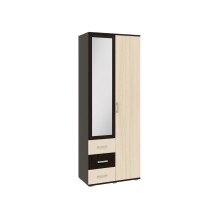 Шкаф 2-х. дв. арт.24.7.3.1 ЛДСП дуб беленый/венге 800х470хh2120мм Белла