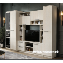 Гостиная арт.24.70 ЛДСП сандал 2700х560хh2100мм ниша ТВ 1000х800мм