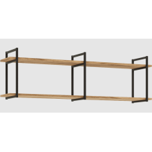 Полка навесная арт.24.71.12 фасад и каркас ЛДСП дуб крафт 1300х255хh392мм ЛОФТ