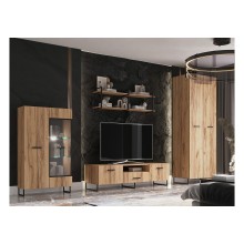 Гостиная арт.24.71.14 фасад и каркас ЛДСП дуб крафт 3200х524хh2268мм (ниша под ТВ 1600мм) ЛОФТ