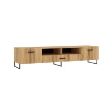 Тумба под ТВ арт.24.71.4 фасад и каркас ЛДСП дуб крафт 2000х442хh448мм  ЛОФТ