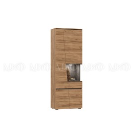 Шкаф высокий арт.24.76.3 ЛДСП дуб крафт/бетон темный 702х418хh2006мм Соренто 