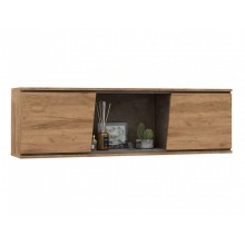 Полка навесная арт.24.76.2 ЛДСП дуб крафт/бетон темный 1200х200хh350мм 