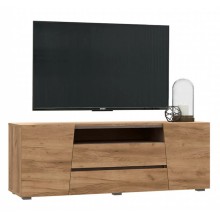 Тумба под ТВ арт.24.76.5 ЛДСП дуб крафт/бетон темный 1402х414хh504мм 