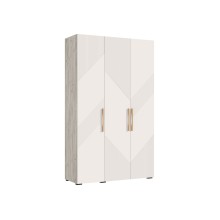 Шкаф 3-х. дв. арт.24.79.5 МДФ кашемир/ЛДСП дуб крафт серый 1350х506хh2236мм Ирис 