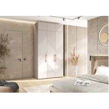 Шкаф 3-х. дв. арт.24.79.22 фасад МДФ кашемир/каркас ЛДСП кашемир 1350х506хh2600мм Ирис 