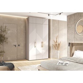 Шкаф 3-х. дв. арт.24.79.22 фасад МДФ кашемир/каркас ЛДСП кашемир 1350х506хh2600мм Ирис 