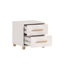 Тумба прикроватная арт.24.79.3 МДФ кашемир/ЛДСП кашемир 435х426хh443мм Ирис 