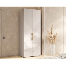 Шкаф 2-х. дв. арт.24.79.4 МДФ кашемир/ЛДСП кашемир 900х506хh2236мм Ирис 